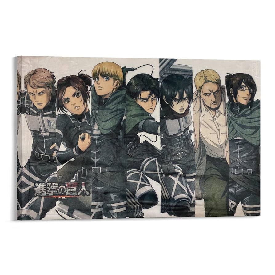 進撃の巨人　キャンパスアート Amazon.co.jp: アニメポスター 進撃の巨人 キャンバスアート